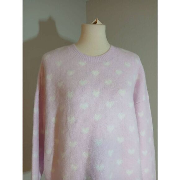 Vince Camuto NWT Heart Print Sweater Size XS - Picture 6 of 11